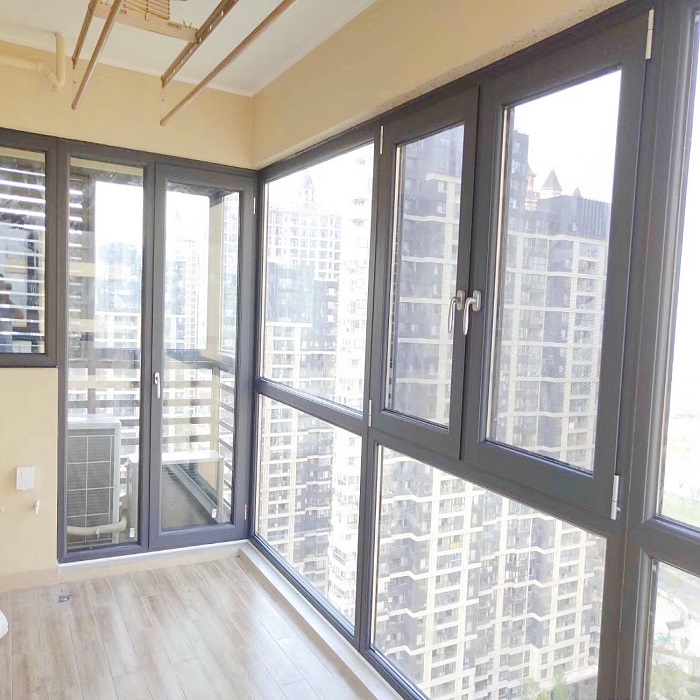 阳台书房卧室客厅办公司会所机场断桥铝合金隔音窗隔声音窗平开窗